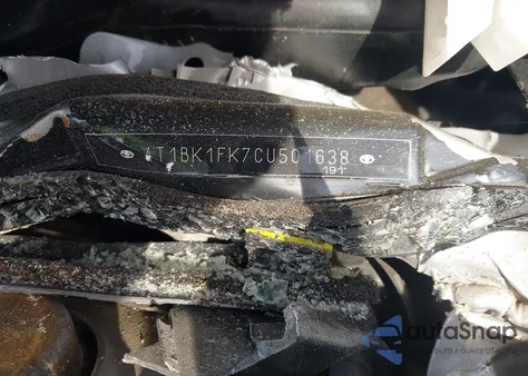 2012 Toyota Camry Se V6 from USA, damaged, VIN 4T1BK1FK7CU501638